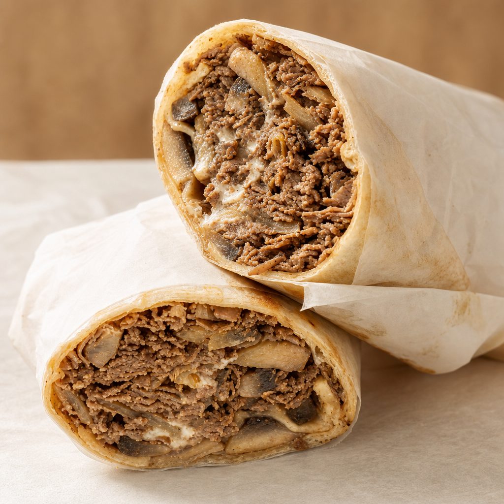 Chicken Cheesesteak Wrap.