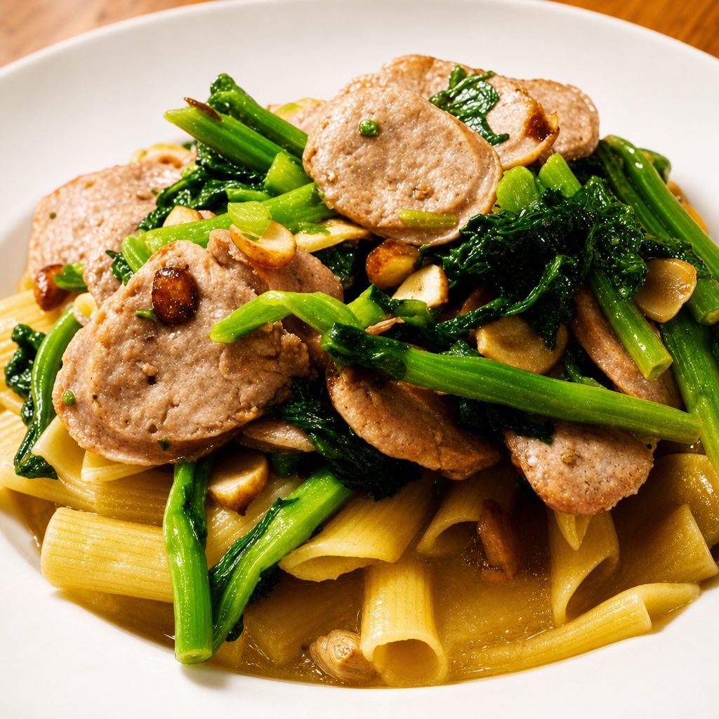 Broccoli Rabe & Sausage Pasta.