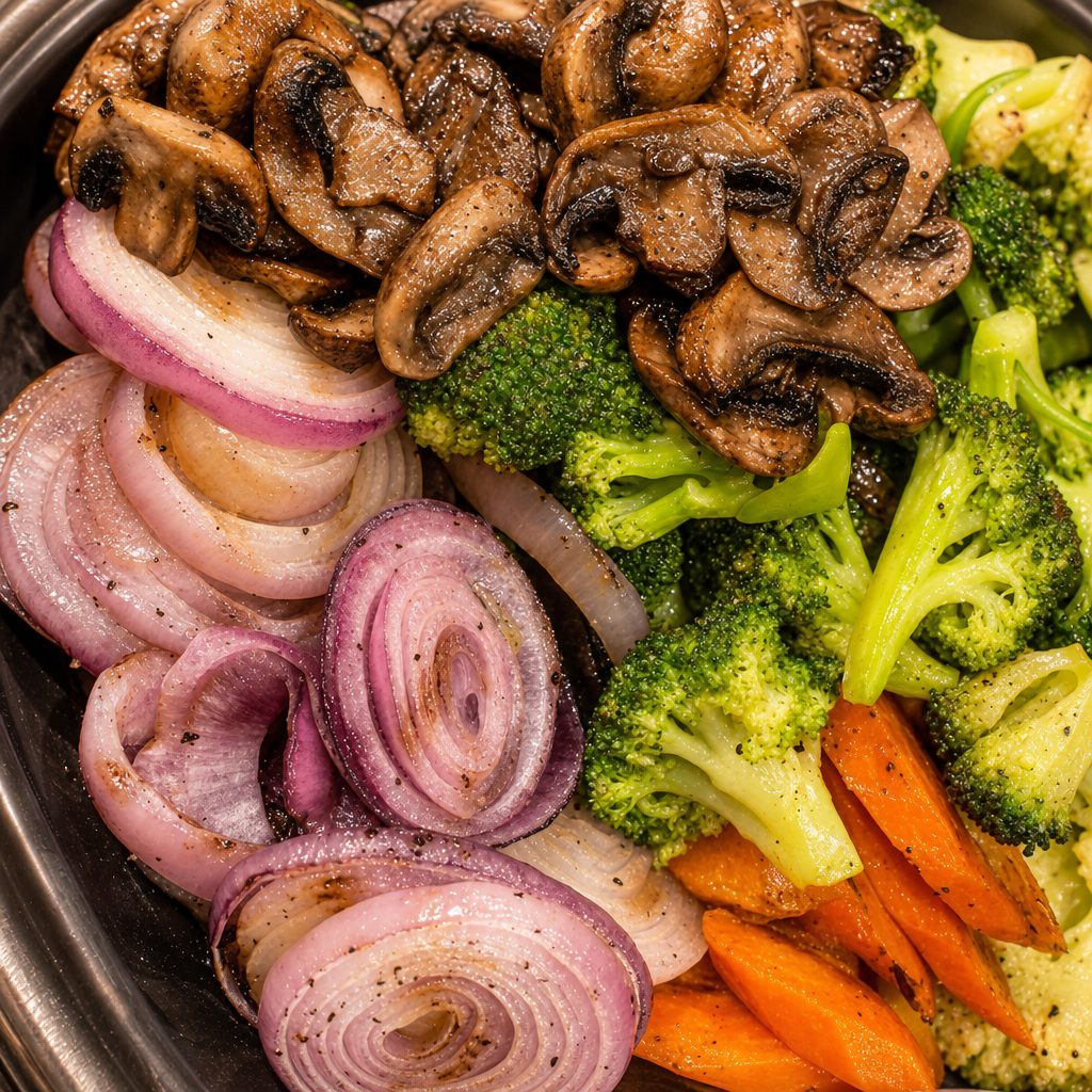 Assorted Grilled Vegetables.