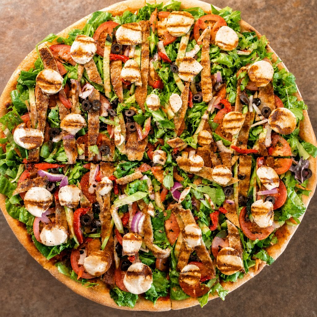 Salad Pizza.
