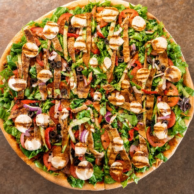 Salad Pizza.